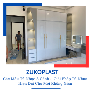 Các Mẫu Tủ Nhựa 3 Cánh -  Giải Pháp Tủ Nhựa Hiện Đại Cho Mọi Không Gian